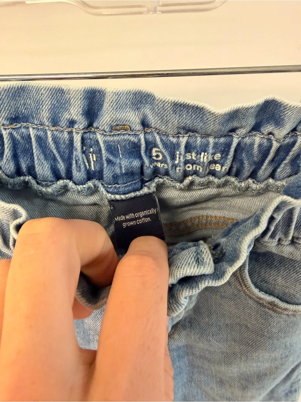 GAP Light Blue Paperbag Waist Kids Jeans